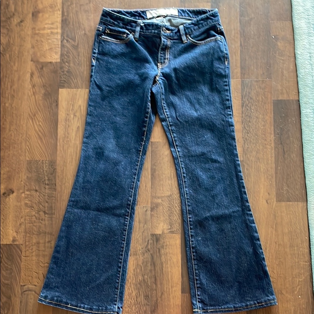 LOFT Blue Flare Wide Leg Jeans